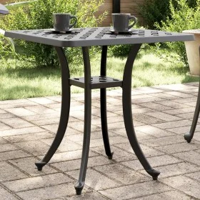 Mesa de jardín aluminio fundido negro 80x80x75 cm de vidaXL, Mesas de jardín - Ref: Foro24-4002820, Precio: 67,87 €, Descuent...