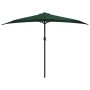 Sombrilla de balcón semicircular palo aluminio verde 300x155cm de vidaXL, Sombrillas - Ref: Foro24-44592, Precio: 61,81 €, De...