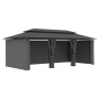 Cenador con cortinas gris antracita 600x298x270 cm de vidaXL, Carpas y cenadores - Ref: Foro24-47966, Precio: 404,41 €, Descu...