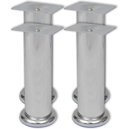 4x Patas de sofá redondas cromadas 180 mm de vidaXL, Soportes para sillas y sofás - Ref: Foro24-242159, Precio: 14,59 €, Desc...