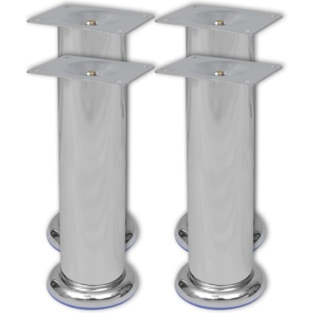 4x Patas de sofá redondas cromadas 180 mm de vidaXL, Soportes para sillas y sofás - Ref: Foro24-242159, Precio: 15,19 €, Desc...