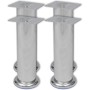 4x Patas de sofá redondas cromadas 180 mm de vidaXL, Soportes para sillas y sofás - Ref: Foro24-242159, Precio: 15,19 €, Desc...