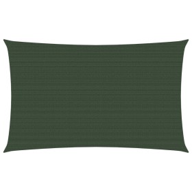 Toldo de vela verde oscuro HDPE 160 g/m² 3x5 m de vidaXL, Sombrillas - Ref: Foro24-311459, Precio: 39,10 €, Descuento: %