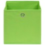 Cajas de almacenaje 10 uds tela verde 32x32x32 cm de vidaXL, Cestas para almacenaje - Ref: Foro24-288371, Precio: 52,03 €, De...
