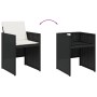 Set comedor de jardín con cojines 13 pzas ratán sintético negro de vidaXL, Conjuntos de jardín - Ref: Foro24-3277718, Precio:...