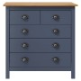 Mesita de noche Hill madera maciza de pino gris 79x40x80 cm de vidaXL, Aparadores - Ref: Foro24-288917, Precio: 147,84 €, Des...
