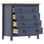 Mesita de noche Hill madera maciza de pino gris 79x40x80 cm de vidaXL, Aparadores - Ref: Foro24-288917, Precio: 147,84 €, Des...