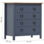 Mesita de noche Hill madera maciza de pino gris 79x40x80 cm de vidaXL, Aparadores - Ref: Foro24-288917, Precio: 147,84 €, Des...