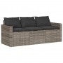 Juego de comedor jardín 2 pzas con cojines ratán sintético gris de vidaXL, Conjuntos de jardín - Ref: Foro24-366331, Precio: ...
