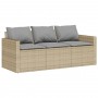 Set comedor de jardín 2 pzas con cojines ratán sintético beige de vidaXL, Conjuntos de jardín - Ref: Foro24-366333, Precio: 2...
