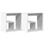 Mesas auxiliares 2 uds madera de ingeniería blanco 50x30x50 cm de vidaXL, Mesas auxiliares - Ref: Foro24-840556, Precio: 50,8...