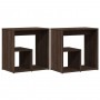 Mesa auxiliar 2 uds madera ingeniería marrón roble 50x30x50 cm de vidaXL, Mesas auxiliares - Ref: Foro24-840568, Precio: 54,4...