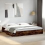 Cama con cajones madera de ingeniería roble ahumado 180x200 cm de vidaXL, Camas y somieres - Ref: Foro24-3280640, Precio: 176...