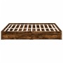 Cama con cajones madera de ingeniería roble ahumado 180x200 cm de vidaXL, Camas y somieres - Ref: Foro24-3280640, Precio: 176...