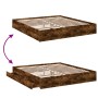 Cama con cajones madera de ingeniería roble ahumado 180x200 cm de vidaXL, Camas y somieres - Ref: Foro24-3280640, Precio: 176...