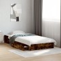 Cama con cajones madera de ingeniería roble ahumado 90x200 cm de vidaXL, Camas y somieres - Ref: Foro24-3280682, Precio: 129,...