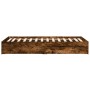 Cama con cajones madera de ingeniería roble ahumado 90x200 cm de vidaXL, Camas y somieres - Ref: Foro24-3280682, Precio: 129,...