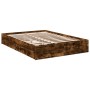 Cama con cajones madera de ingeniería roble ahumado 140x190 cm de vidaXL, Camas y somieres - Ref: Foro24-3280689, Precio: 175...