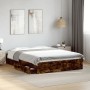 Cama con cajones madera de ingeniería roble ahumado 140x190 cm de vidaXL, Camas y somieres - Ref: Foro24-3280689, Precio: 175...