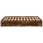 Cama con cajones madera de ingeniería roble ahumado 140x190 cm de vidaXL, Camas y somieres - Ref: Foro24-3280689, Precio: 175...