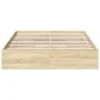 Sonoma oak engineered wood bed with drawers 135x190 cm by vidaXL, Beds and slatted bases - Ref: Foro24-3280694, Price: 171,11...