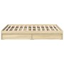 Cama con cajones madera ingeniería roble Sonoma 135x190 cm de vidaXL, Camas y somieres - Ref: Foro24-3280694, Precio: 184,37 ...
