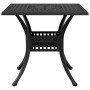 Mesa de jardín aluminio fundido negro 80x80x75 cm de vidaXL, Mesas de jardín - Ref: Foro24-4002812, Precio: 177,25 €, Descuen...