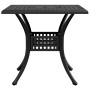 Mesa de jardín aluminio fundido negro 80x80x75 cm de vidaXL, Mesas de jardín - Ref: Foro24-4002812, Precio: 177,25 €, Descuen...