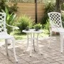 Mesa de jardín aluminio fundido blanco Ø48x53 cm de vidaXL, Mesas de jardín - Ref: Foro24-4002825, Precio: 73,35 €, Descuento: %