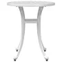 Mesa de jardín aluminio fundido blanco Ø48x53 cm de vidaXL, Mesas de jardín - Ref: Foro24-4002825, Precio: 73,35 €, Descuento: %