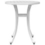 Mesa de jardín aluminio fundido blanco Ø48x53 cm de vidaXL, Mesas de jardín - Ref: Foro24-4002825, Precio: 79,41 €, Descuento: %