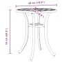 Mesa de jardín aluminio fundido blanco Ø48x53 cm de vidaXL, Mesas de jardín - Ref: Foro24-4002825, Precio: 73,35 €, Descuento: %