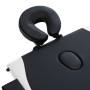 Camilla de masaje plegable 3 zonas madera negro y blanco de vidaXL, Mesas de masaje - Ref: Foro24-110212, Precio: 156,51 €, D...