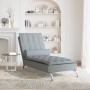Sofá diván de masaje con cojín de tela gris claro de vidaXL, Divanes - Ref: Foro24-379443, Precio: 132,83 €, Descuento: %
