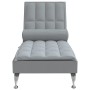 Sofá diván de masaje con cojín de tela gris claro de vidaXL, Divanes - Ref: Foro24-379443, Precio: 132,83 €, Descuento: %