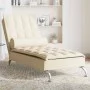 Sofá diván de masaje con cojín de tela crema de vidaXL, Divanes - Ref: Foro24-379448, Precio: 154,09 €, Descuento: %