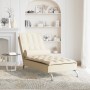 Sofá diván de masaje con cojín de tela crema de vidaXL, Divanes - Ref: Foro24-379448, Precio: 160,00 €, Descuento: %