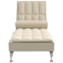 Sofá diván de masaje con cojín de tela crema de vidaXL, Divanes - Ref: Foro24-379448, Precio: 160,00 €, Descuento: %