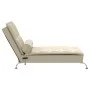 Sofá diván de masaje con cojín de tela crema de vidaXL, Divanes - Ref: Foro24-379448, Precio: 154,09 €, Descuento: %