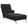Sofá diván de masaje con cojín de terciopelo negro de vidaXL, Divanes - Ref: Foro24-379455, Precio: 103,43 €, Descuento: %
