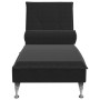 Sofá diván de masaje con cojín de terciopelo negro de vidaXL, Divanes - Ref: Foro24-379455, Precio: 103,43 €, Descuento: %