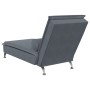 Sofá diván de masaje con cojín de terciopelo gris oscuro de vidaXL, Divanes - Ref: Foro24-379460, Precio: 135,47 €, Descuento: %