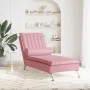Sofá diván de masaje con cojín de terciopelo rosa de vidaXL, Divanes - Ref: Foro24-379462, Precio: 151,47 €, Descuento: %