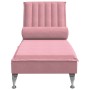 Sofá diván de masaje con cojín de terciopelo rosa de vidaXL, Divanes - Ref: Foro24-379462, Precio: 154,36 €, Descuento: %