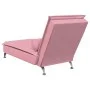 Sofá diván de masaje con cojín de terciopelo rosa de vidaXL, Divanes - Ref: Foro24-379462, Precio: 151,47 €, Descuento: %