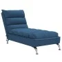 Sofá diván de masaje con cojines de tela azul de vidaXL, Divanes - Ref: Foro24-379481, Precio: 191,25 €, Descuento: %
