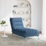 Sofá diván de masaje con cojines de tela azul de vidaXL, Divanes - Ref: Foro24-379481, Precio: 191,25 €, Descuento: %