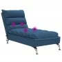 Sofá diván de masaje con cojines de tela azul de vidaXL, Divanes - Ref: Foro24-379481, Precio: 191,25 €, Descuento: %