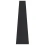 Chimenea de exterior con leñero y diseño de torre acero negro de vidaXL, Chimeneas - Ref: Foro24-4005750, Precio: 166,36 €, D...