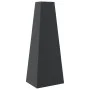 Chimenea de exterior con leñero y diseño de torre acero negro de vidaXL, Chimeneas - Ref: Foro24-4005750, Precio: 166,36 €, D...